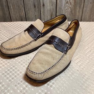 Ackerman mens two tone slip ons loafers